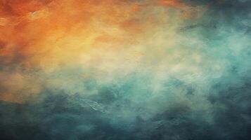 AI generated Sky with Abstract Mixed Media Background photo