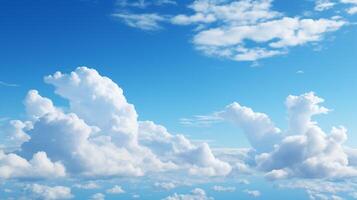 ai generado cielo con nubes antecedentes foto