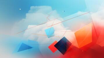 AI generated Sky with Abstract Suprematism Background photo