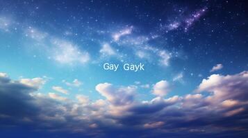 AI generated Sky with Galaxy Background photo