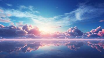 AI generated Sky with Mercury Background photo