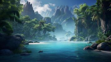 AI generated nft game background photo