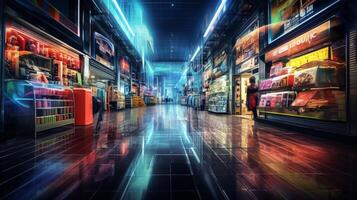 AI generated shoping high quality backgrounds photo