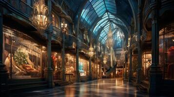 AI generated shoping high quality backgrounds photo