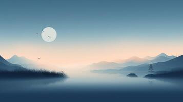 AI generated Minimalist Designs background photo