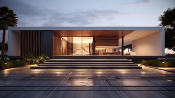 AI generated Minimalist Home Design high quality photo