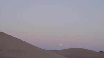 deserto areia dunas em uma nublado dia video