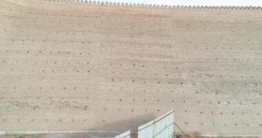 Drone flight along the old ancient walls of the Ark fortress in Bukhara video