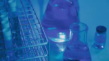 Female Research Scientist Uses Micropipette Filling Test Tubes. Scientist Works in a Team of Scientists Trying to Cure Deadly Disease, They Work in a Big Laboratory Research Center. video