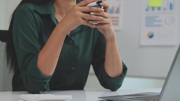 Audit concept,Administrator business man financial inspector and secretary making report calculating balance. Internal Revenue Service checking document. video