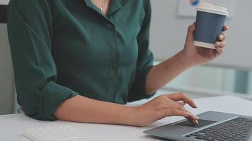 Audit concept,Administrator business man financial inspector and secretary making report calculating balance. Internal Revenue Service checking document. video