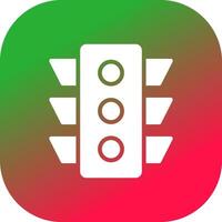 Traffic Light Creative Icon Design vector