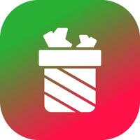 Trash Bin Creative Icon Design vector