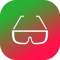 diseño de icono creativo de gafas vector