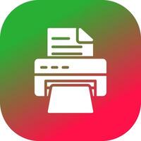 Printer Creative Icon Design vector