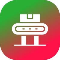 Conveyor Belt Creative Icon Design vector