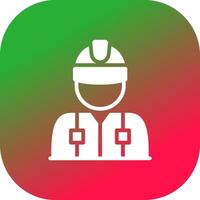 Worker Creative Icon Design vector