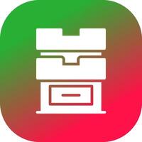 Drawers Creative Icon Design vector