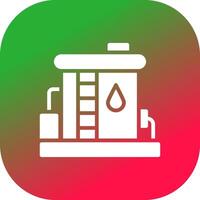 Oil Tank Creative Icon Design vector