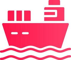 Cargo Ship Creative Icon Design vector