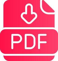Glyph pink Gradient vector