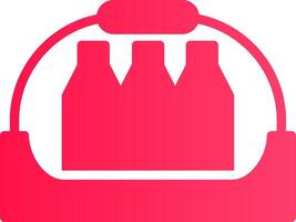 Bottle shelf Creative Icon Design vector