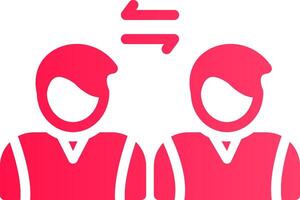 Social Distancing Creative Icon Design vector