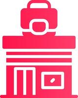 Glyph pink Gradient vector