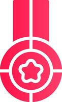Glyph pink Gradient vector