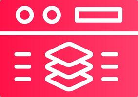 Full Stack Developer Creative Icon Design vector