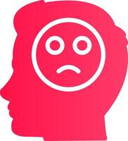 Emotions Sad Creative Icon Design vector