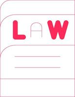 Law Book Creative Icon Design vector