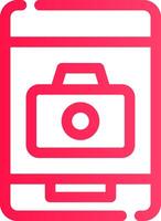 Phone Camera Creative Icon Design vector