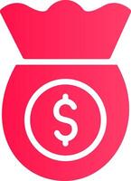 Money Bag Creative Icon Design vector