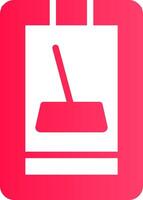 Cleaner Mobile App Creative Icon Design vector