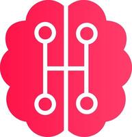 Humanoid Robot Creative Icon Design vector
