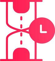 Glyph pink Gradient vector
