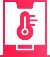 Smart Temperature Creative Icon Design vector