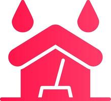 Water Damage Cleaning Creative Icon Design vector