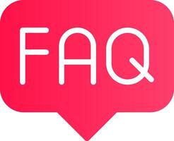 FAQ Creative Icon Design vector