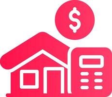 Home Loan Calculator Creative Icon Design vector