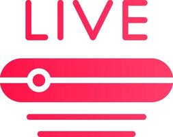 Live Stream Creative Icon Design vector