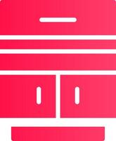 Glyph pink Gradient vector