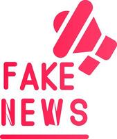 Fake News Creative Icon Design vector