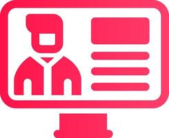 Online Lecture Creative Icon Design vector