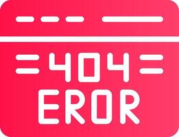 Diseño de icono creativo de error 404 vector