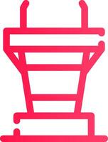 Podium Creative Icon Design vector