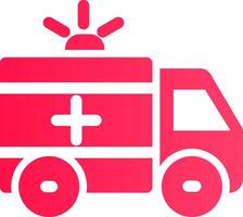 Ambulance Creative Icon Design vector
