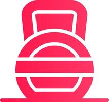 Glyph pink Gradient vector