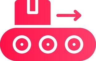 Glyph pink Gradient vector
